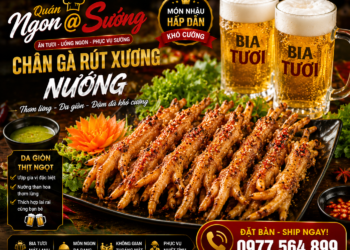 Chân Gà Rút Xương Nướng Than Hoa